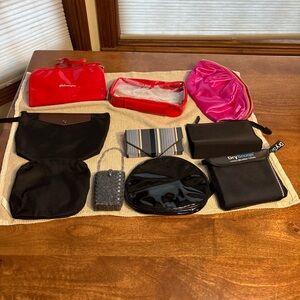 Assorted Cosmetic and Travel Bags Lot